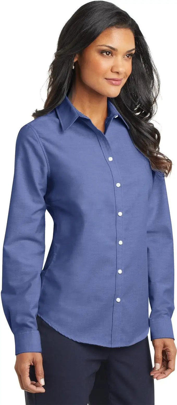 Port Authority L658 Women’s Superpro Oxford Shirt - Navy