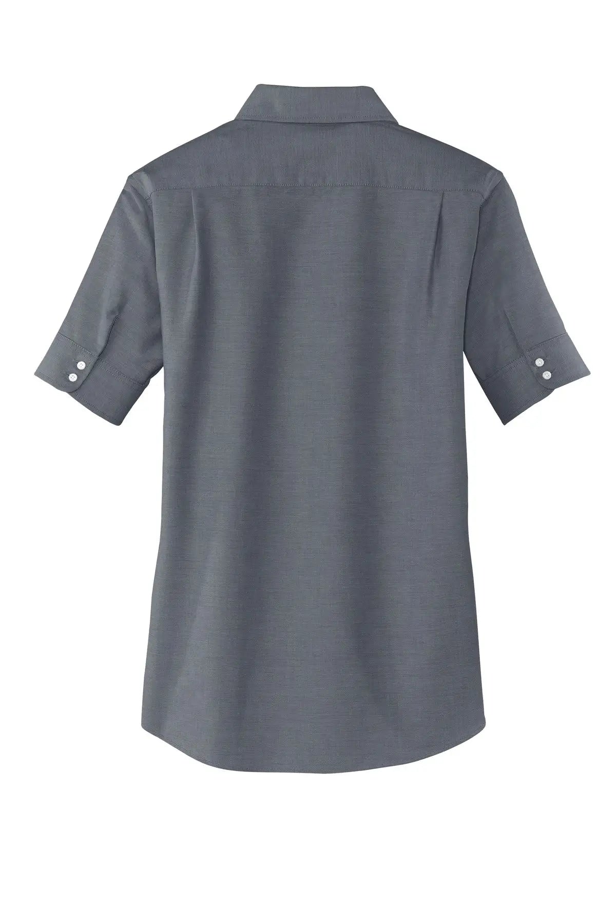 Port Authority L659 Women’s Short Sleeve Superpro Oxford Shirt - Black