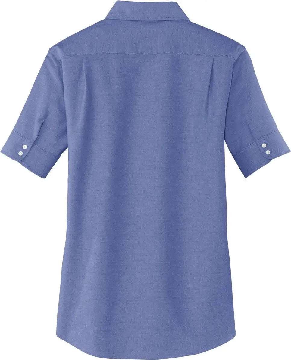 Port Authority L659 Women’s Short Sleeve Superpro Oxford Shirt - Navy