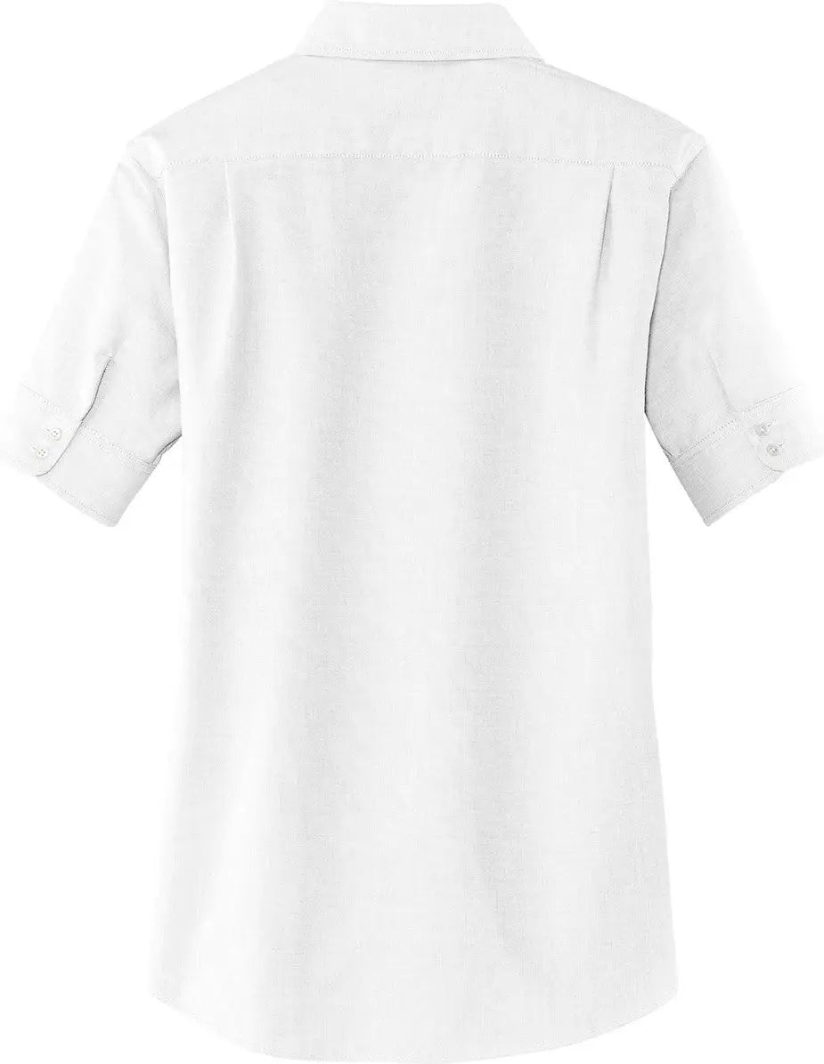Port Authority L659 Women’s Short Sleeve Superpro Oxford Shirt - White