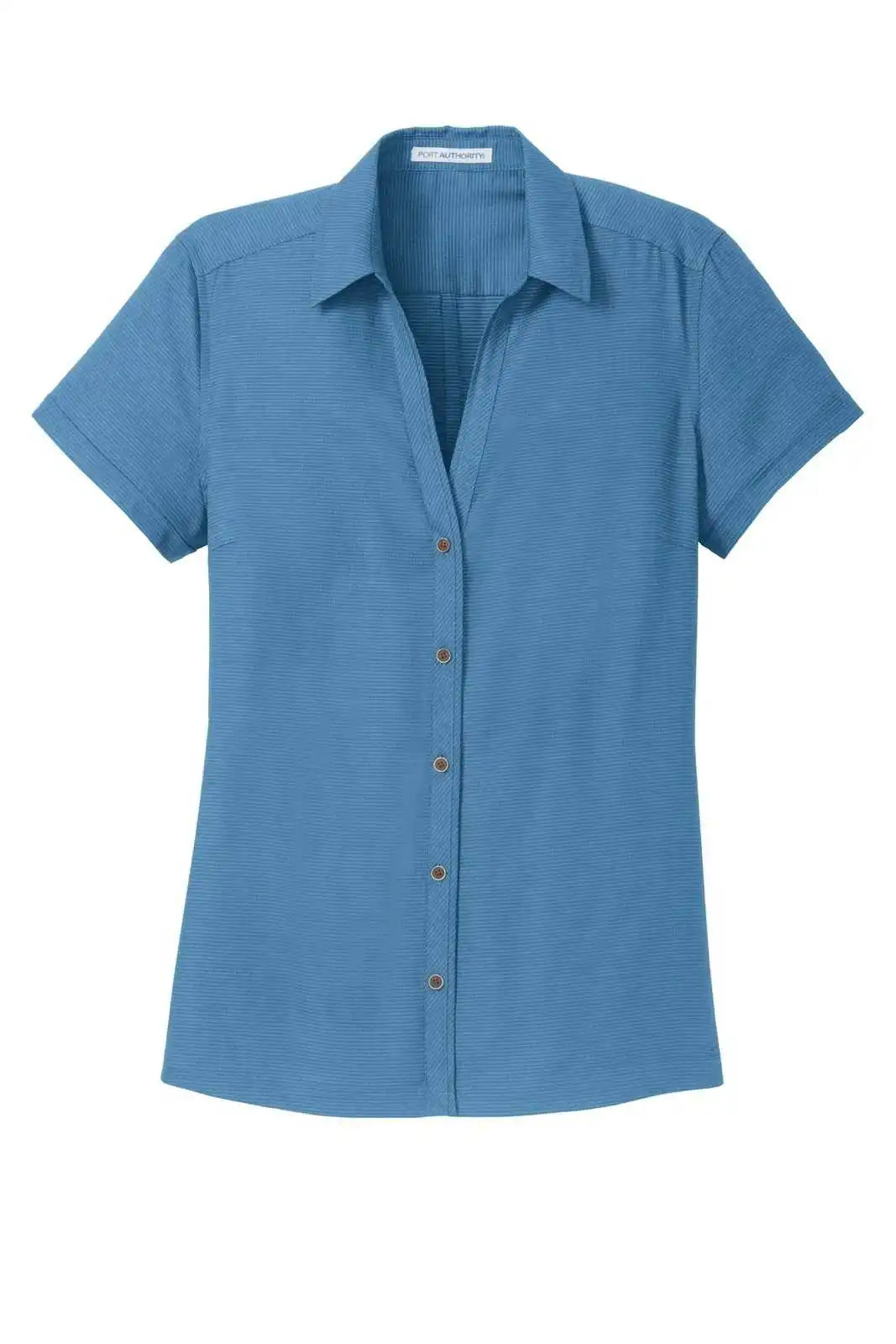 Port Authority L662 Ladies Textured Camp Shirt - Celadon