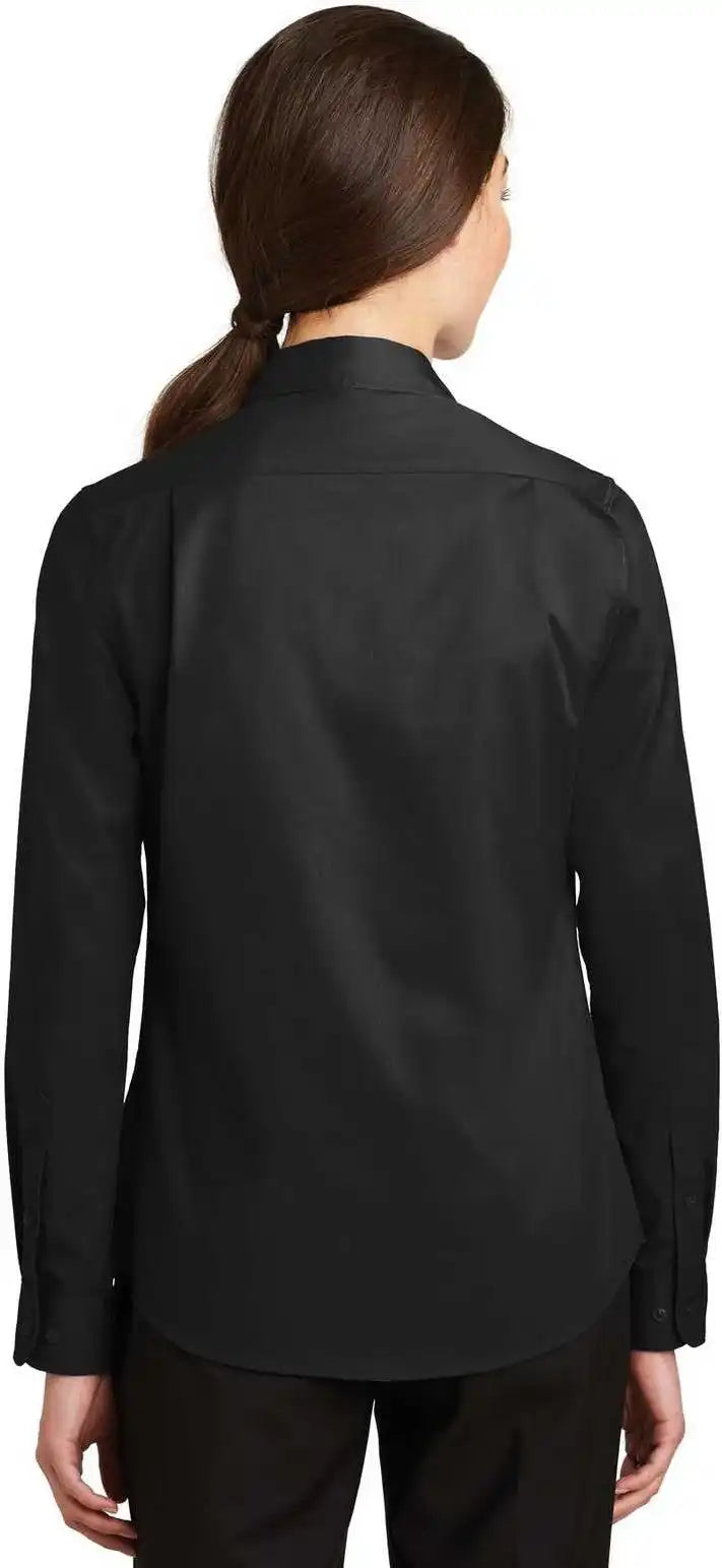 Port Authority L663 Ladies Superpro Twill Shirt Black