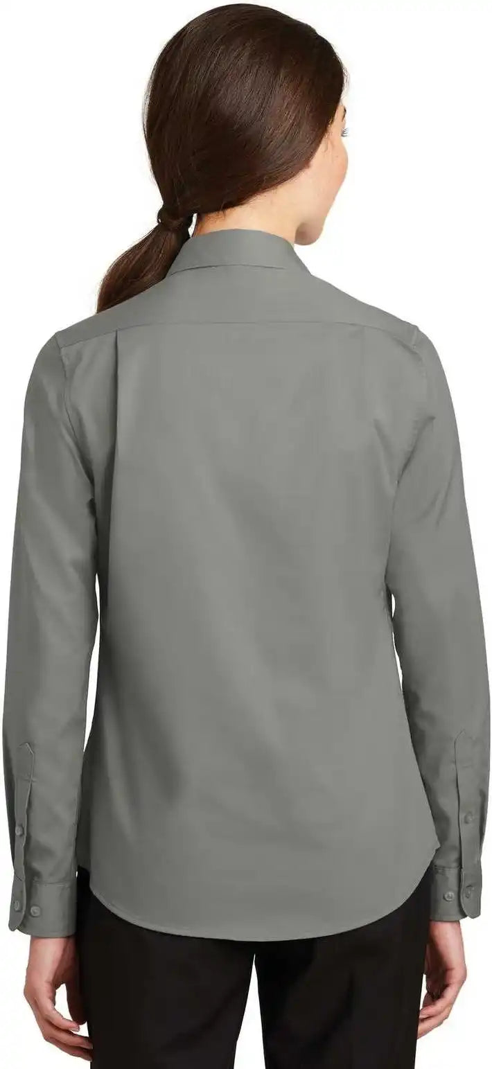 Port Authority L663 Ladies Superpro Twill Shirt - Monument Gray