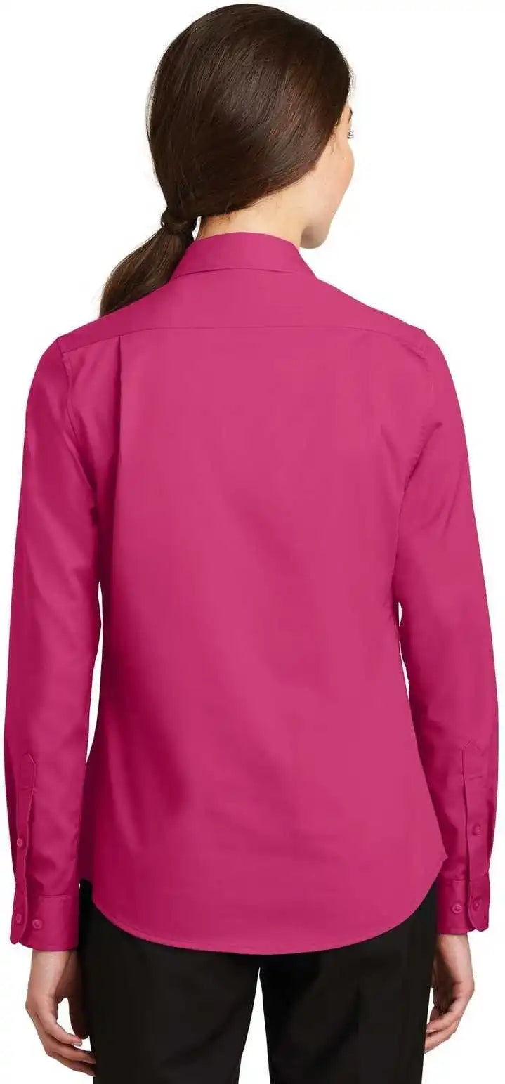 Port Authority L663 Ladies Superpro Twill Shirt - Pink Azalea