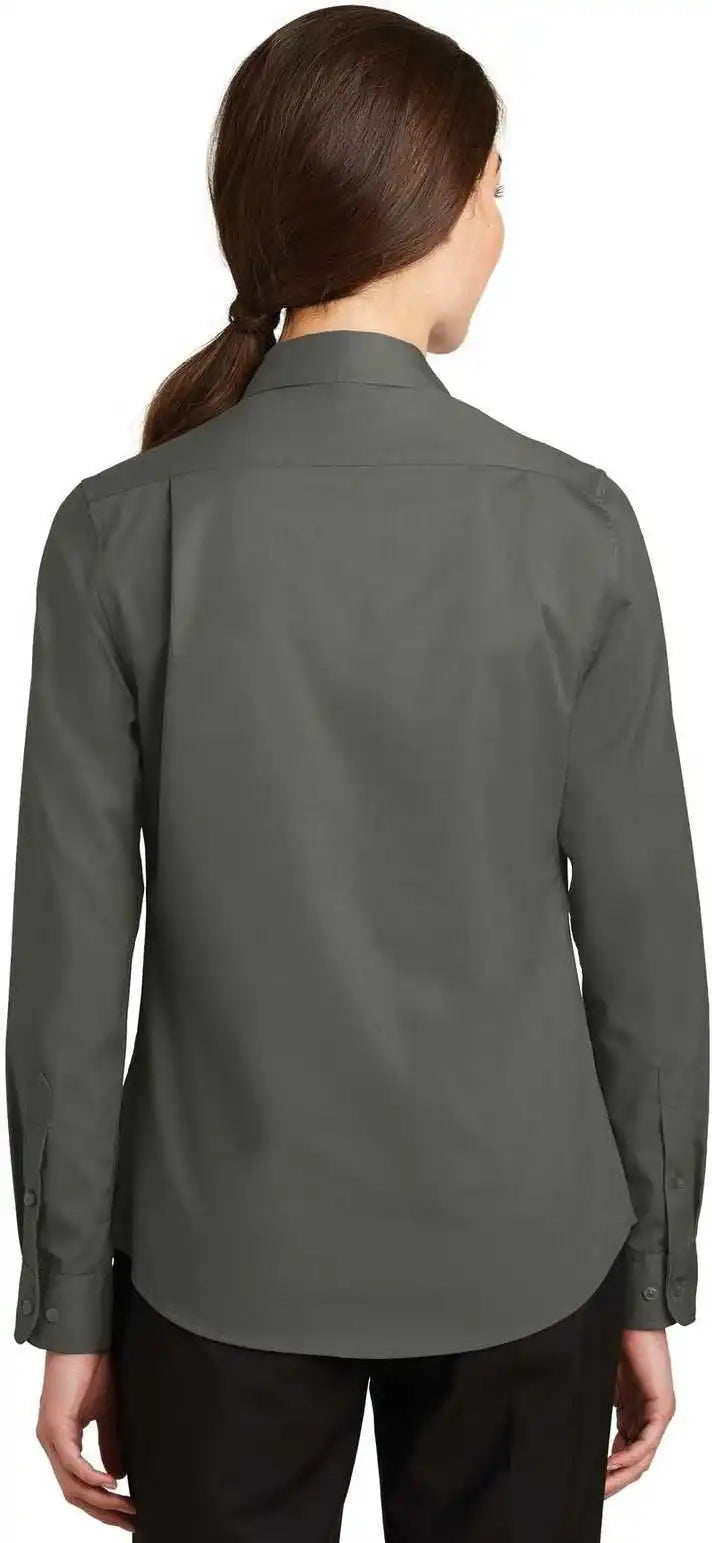 Port Authority L663 Ladies Superpro Twill Shirt Sterling Gray