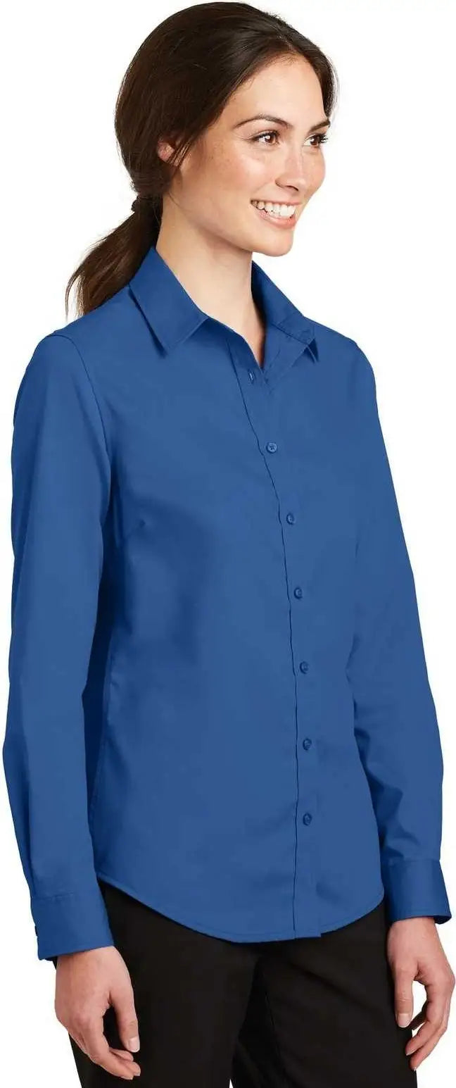 Port Authority L663 Ladies Superpro Twill Shirt - True Blue
