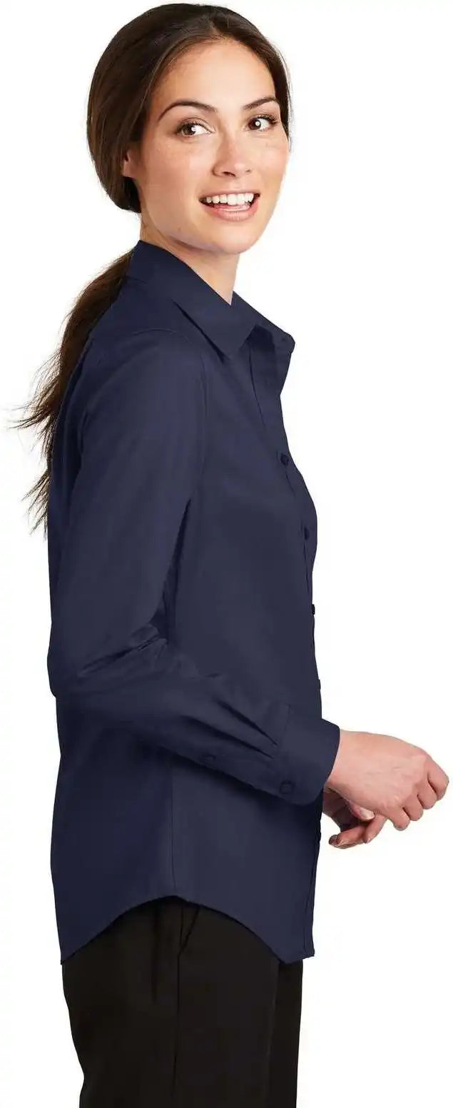 Port Authority L663 Ladies Superpro Twill Shirt True Navy