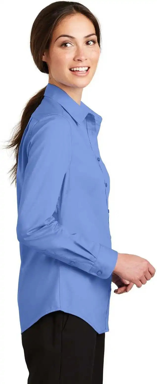Port Authority L663 Ladies Superpro Twill Shirt Ultramarine Blue