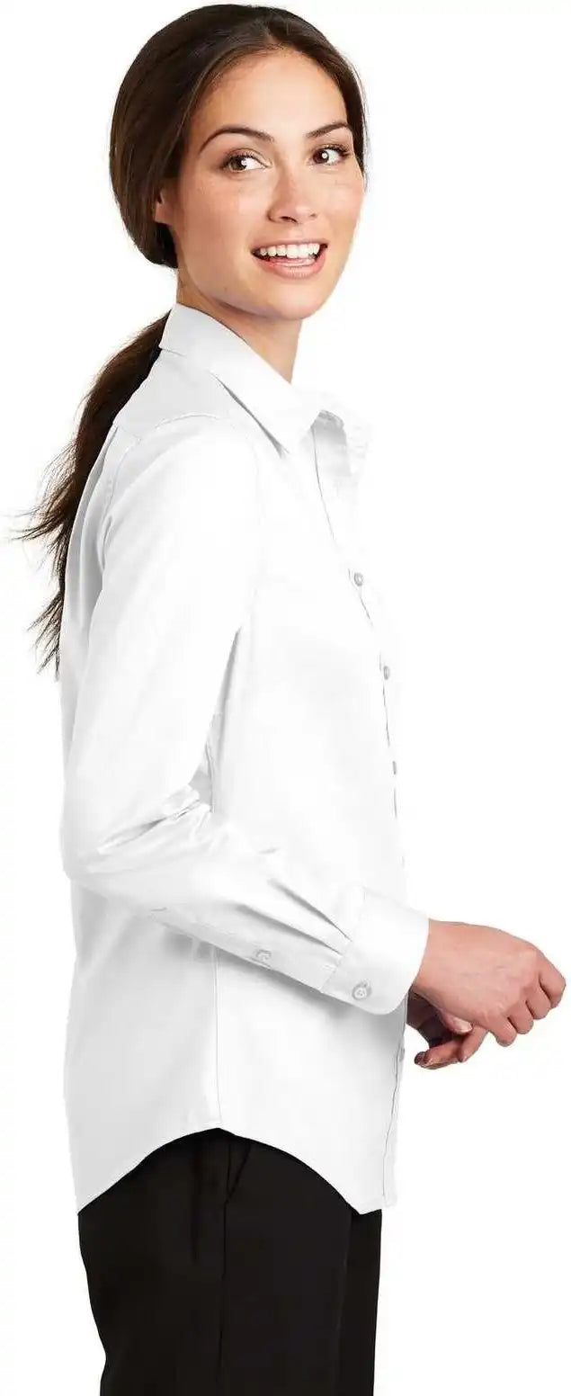 Port Authority L663 Ladies Superpro Twill Shirt White