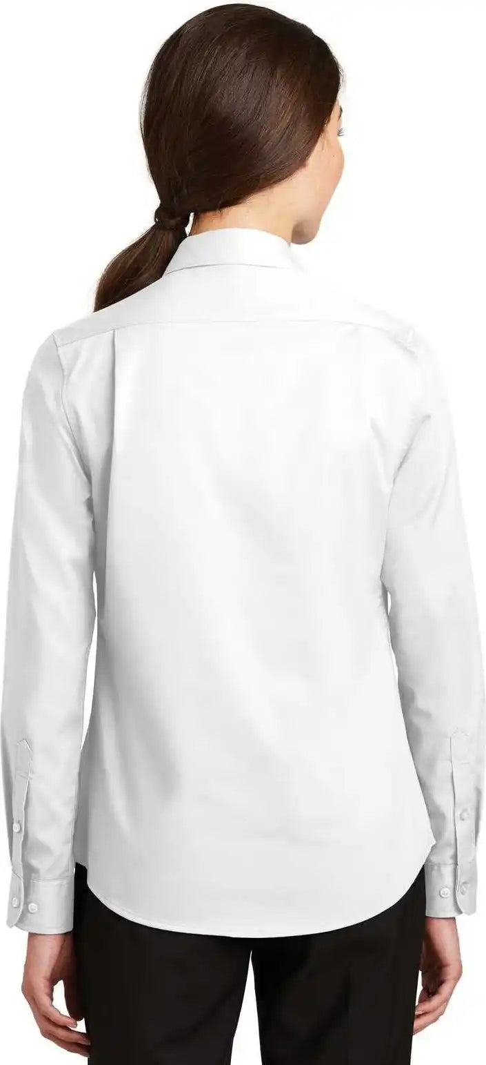 Port Authority L663 Ladies Superpro Twill Shirt White