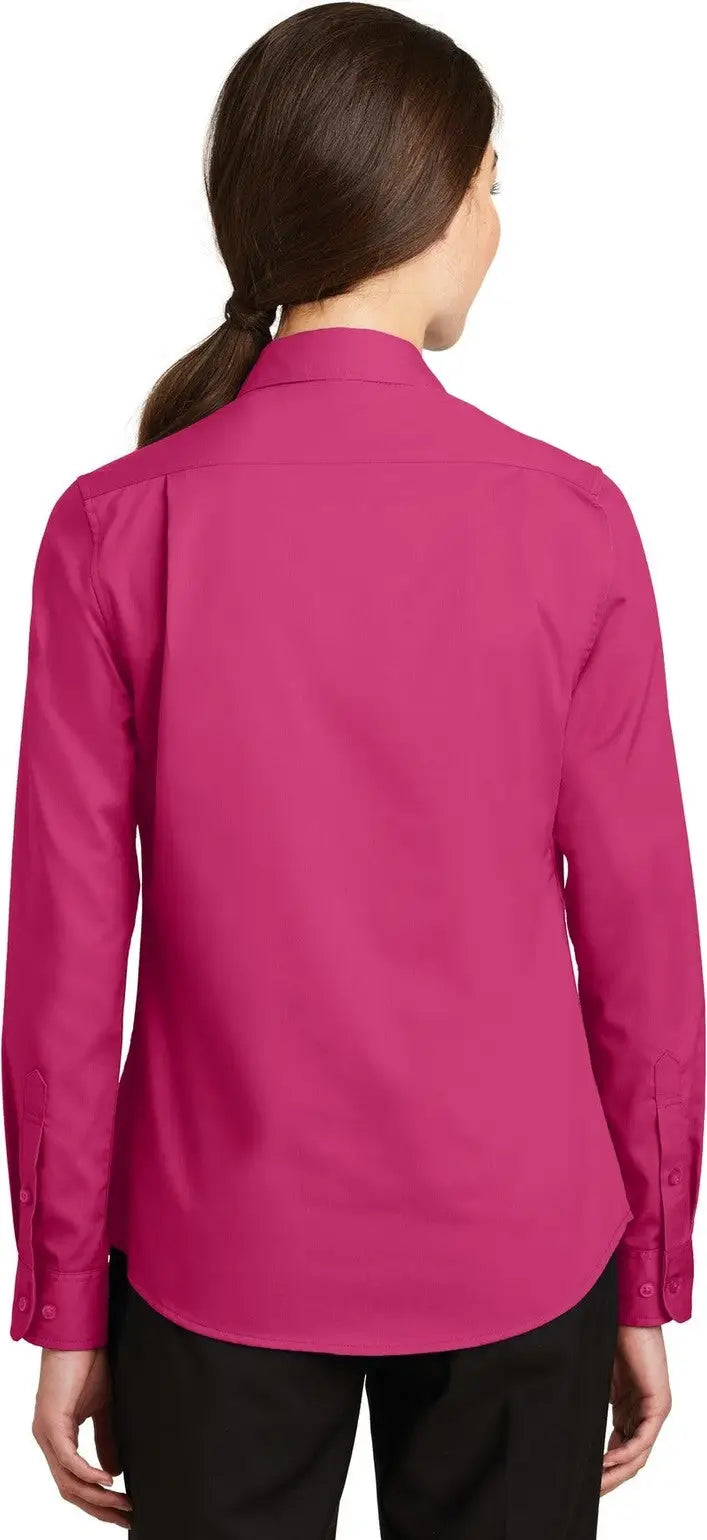 Port Authority L663 Women’s Superpro Twill Shirt - Pink Azalea