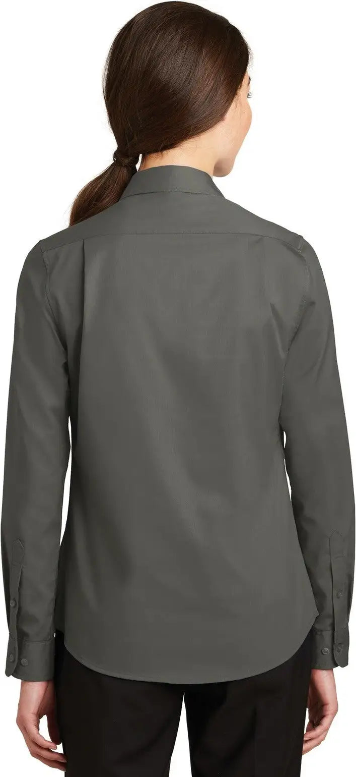 Port Authority L663 Women’s Superpro Twill Shirt - Sterling Gray