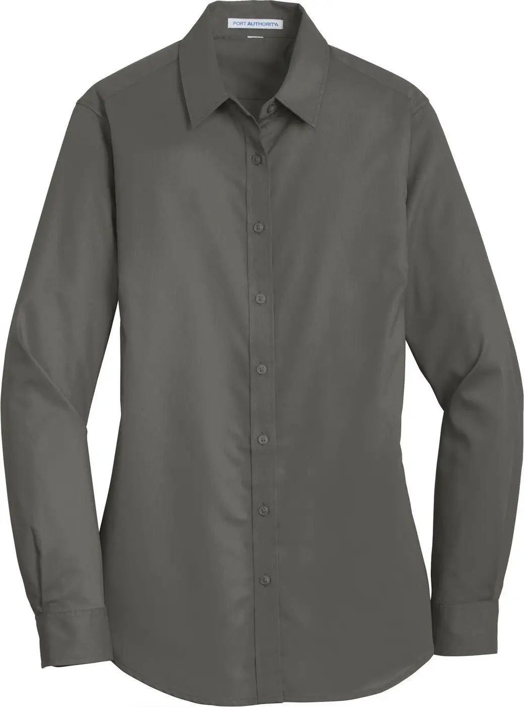 Port Authority L663 Women’s Superpro Twill Shirt - Sterling Gray