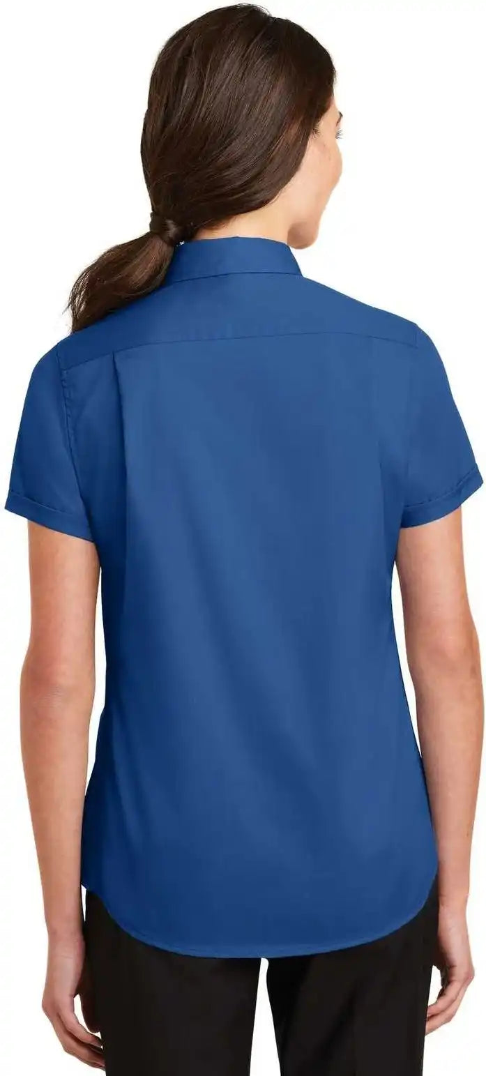 Port Authority L664 Ladies Short Sleeve Superpro Twill Shirt - True Blue