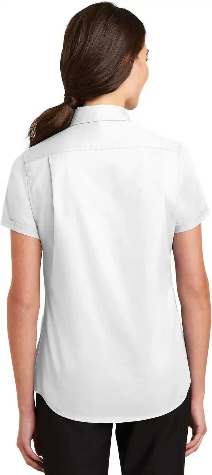 Port Authority L664 Ladies Short Sleeve Superpro Twill Shirt White