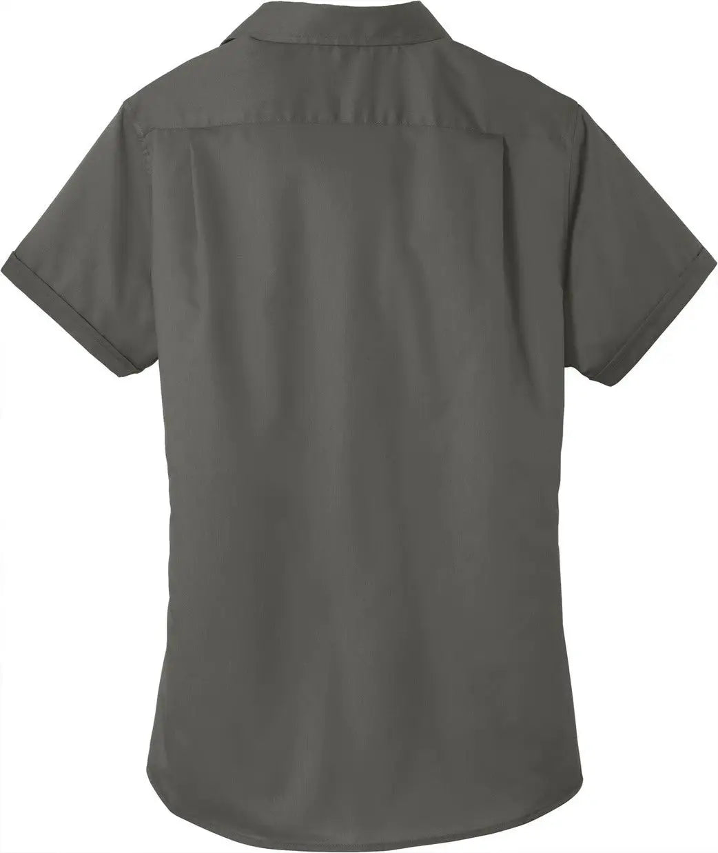 Port Authority L664 Women’s Short Sleeve Superpro Twill Shirt - Sterling Gray