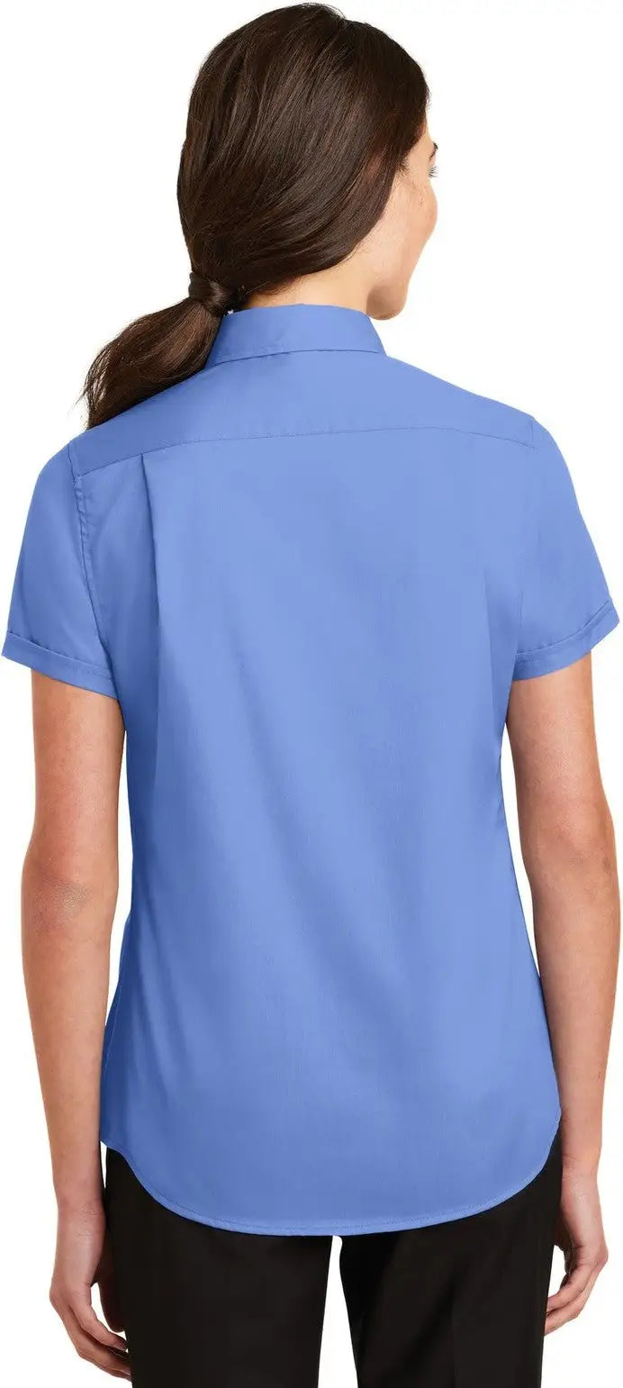Port Authority L664 Women’s Short Sleeve Superpro Twill Shirt - Ultramarine Blue