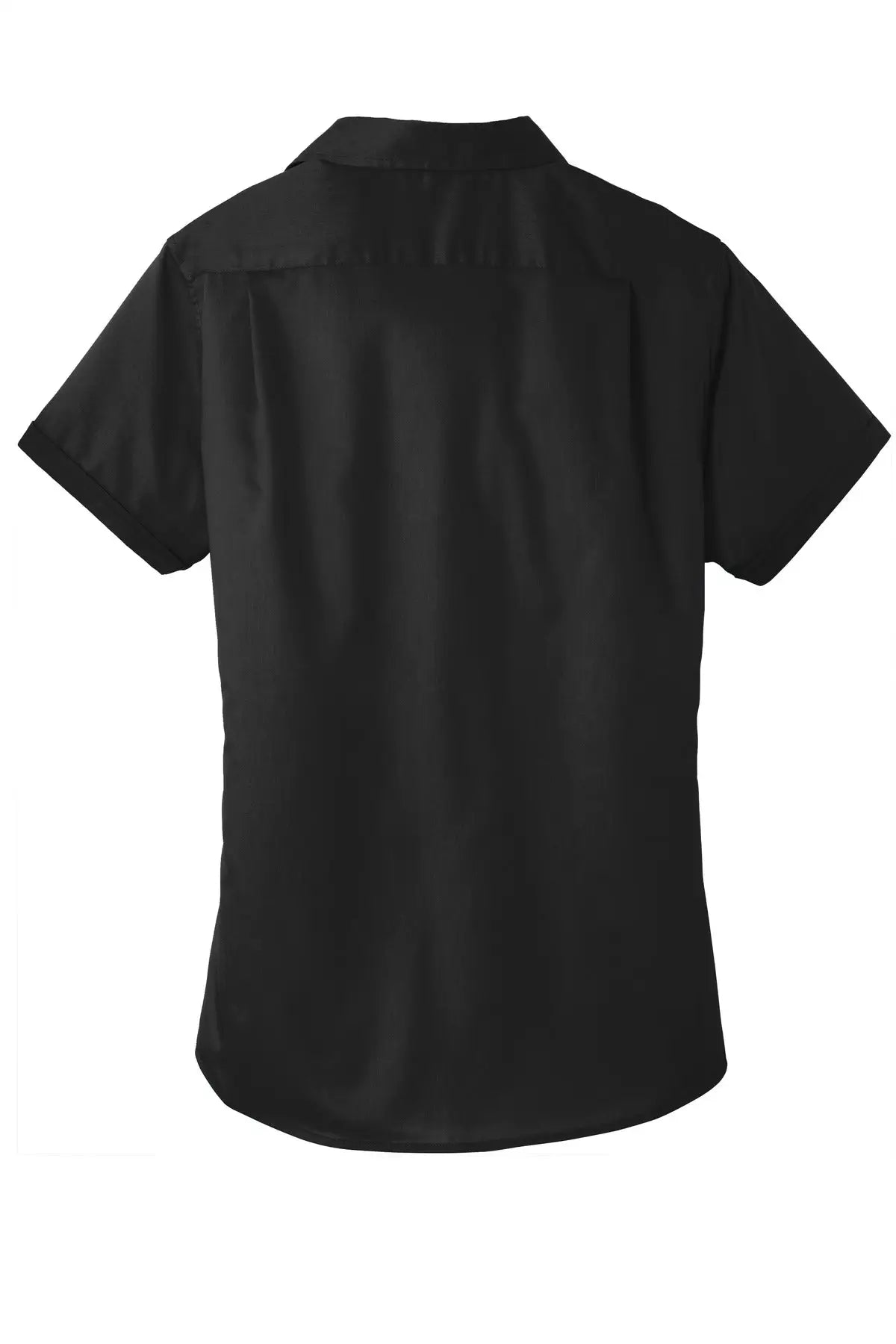 Port Authority L664 Women’s Short Sleeve Superpro Twill Shirt - Black