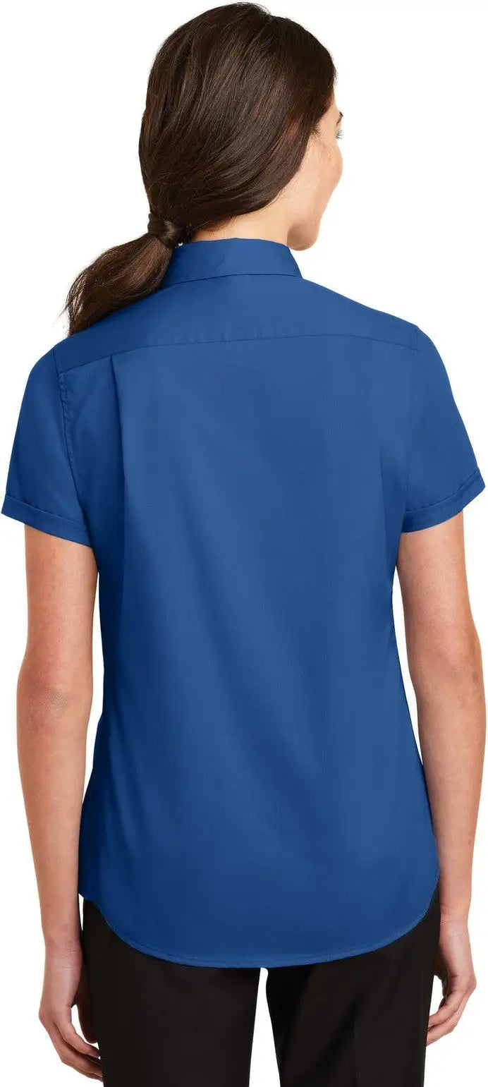 Port Authority L664 Women’s Short Sleeve Superpro Twill Shirt - True Blue