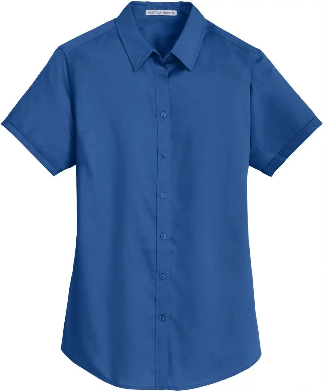 Port Authority L664 Women’s Short Sleeve Superpro Twill Shirt - True Blue