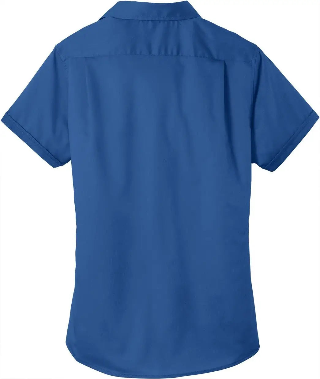 Port Authority L664 Women’s Short Sleeve Superpro Twill Shirt - True Blue - Ladies Xs