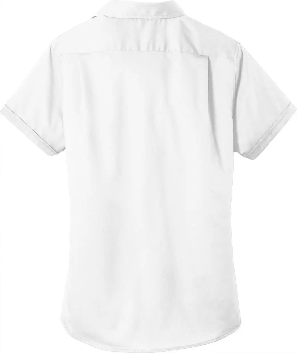 Port Authority L664 Women’s Short Sleeve Superpro Twill Shirt - White - Ladies Xs