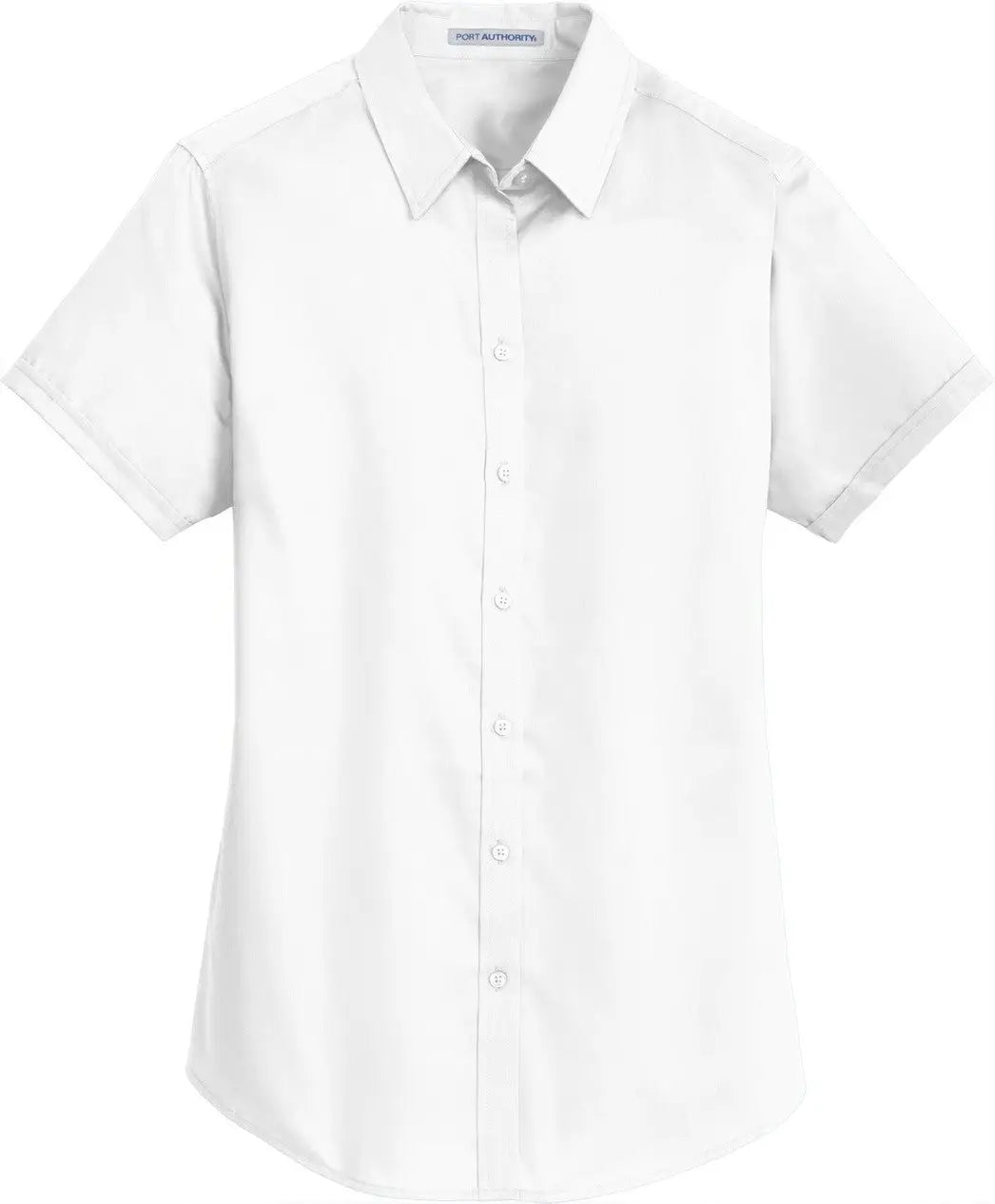 Port Authority L664 Women’s Short Sleeve Superpro Twill Shirt - White