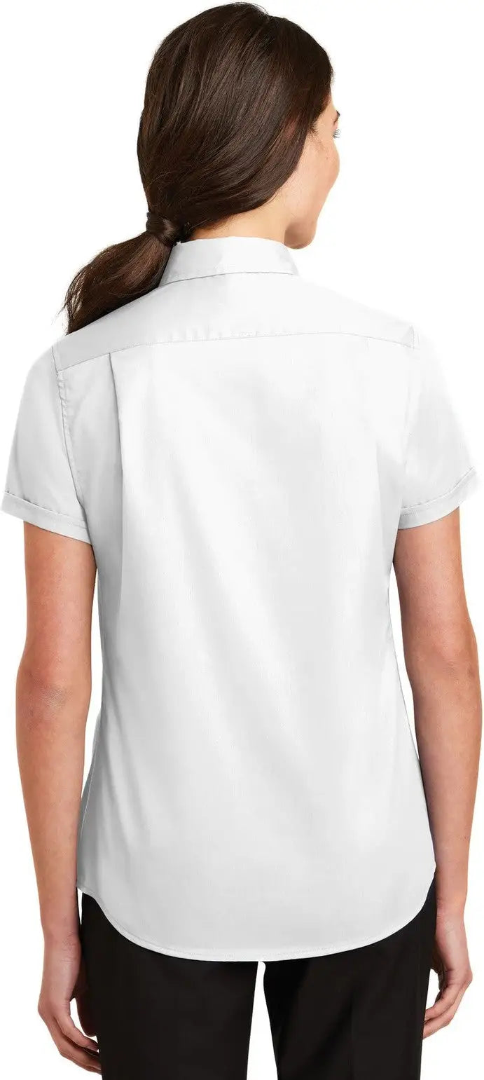 Port Authority L664 Women’s Short Sleeve Superpro Twill Shirt - White