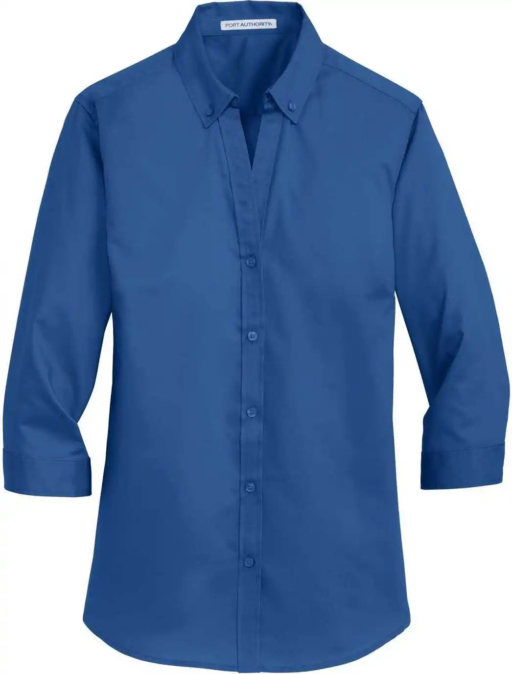 Port Authority L665 Ladies 3/4-sleeve Superpro Twill Shirt - True Blue
