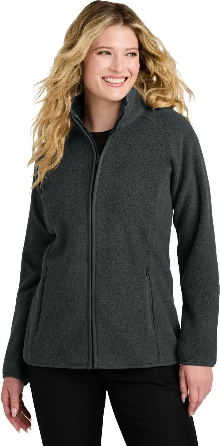 Port Authority L700 Women’s C-free Raglan Fleece - Gray Steel - Ladies Xs
