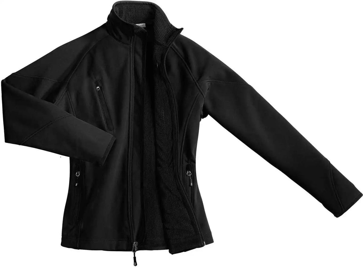 Port Authority L705 Ladies Textured Soft Shell Jacket Black
