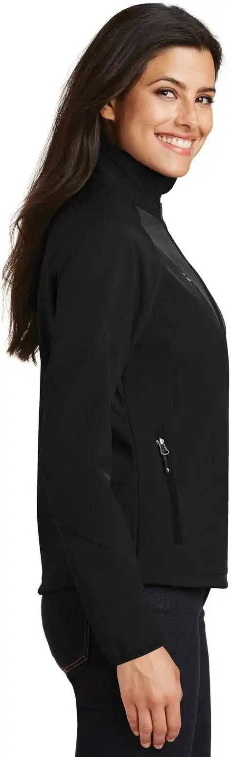 Port Authority L705 Ladies Textured Soft Shell Jacket Black