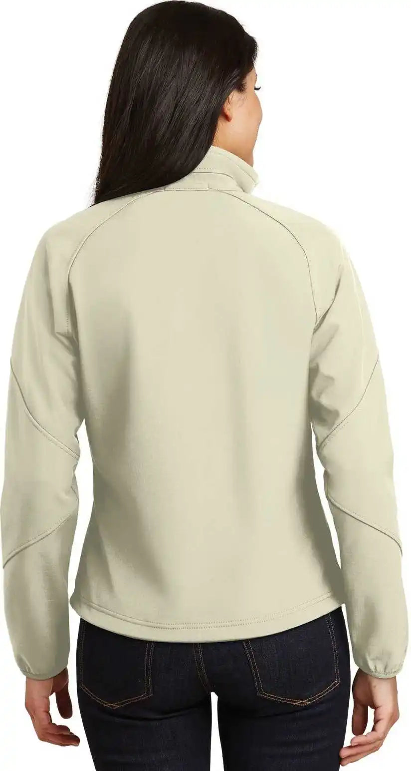 Port Authority L705 Ladies Textured Soft Shell Jacket - Stone