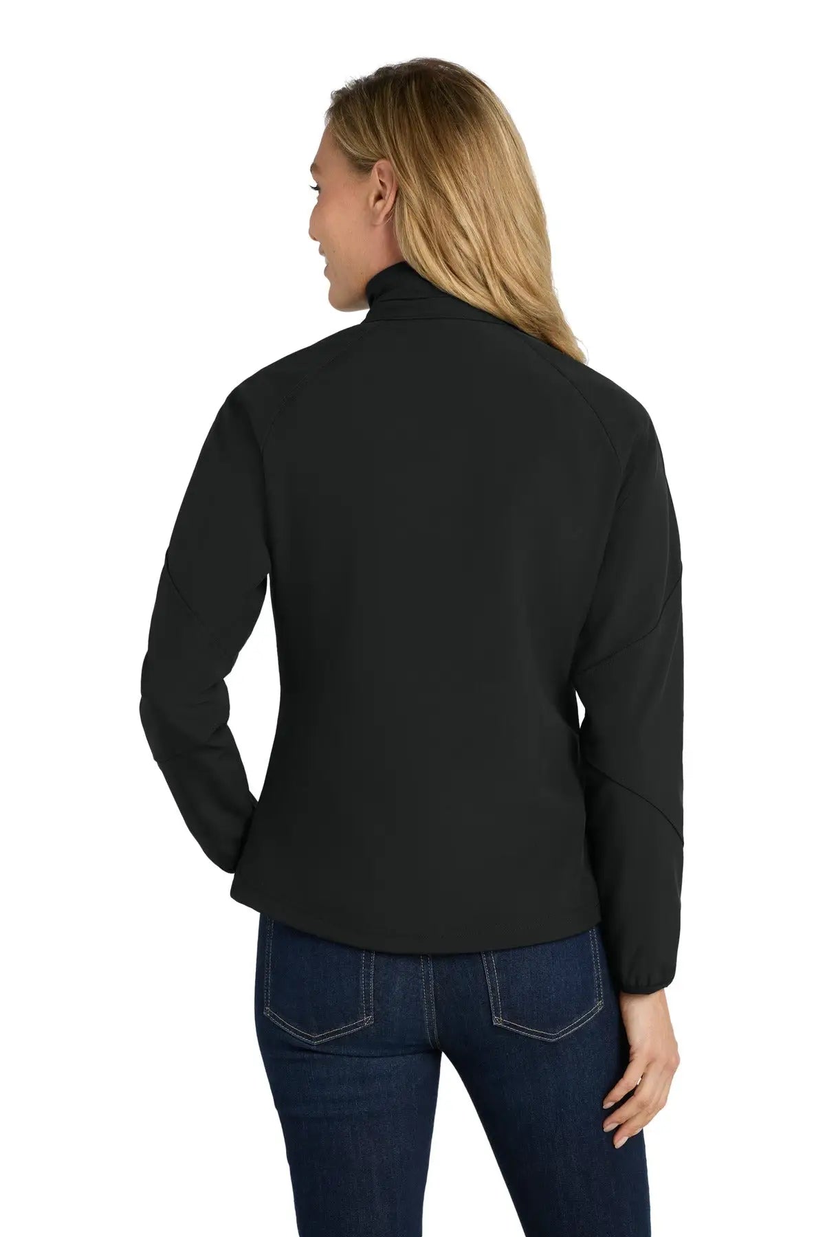 Port Authority L705 Women’s Textured Soft Shell Jacket - Black