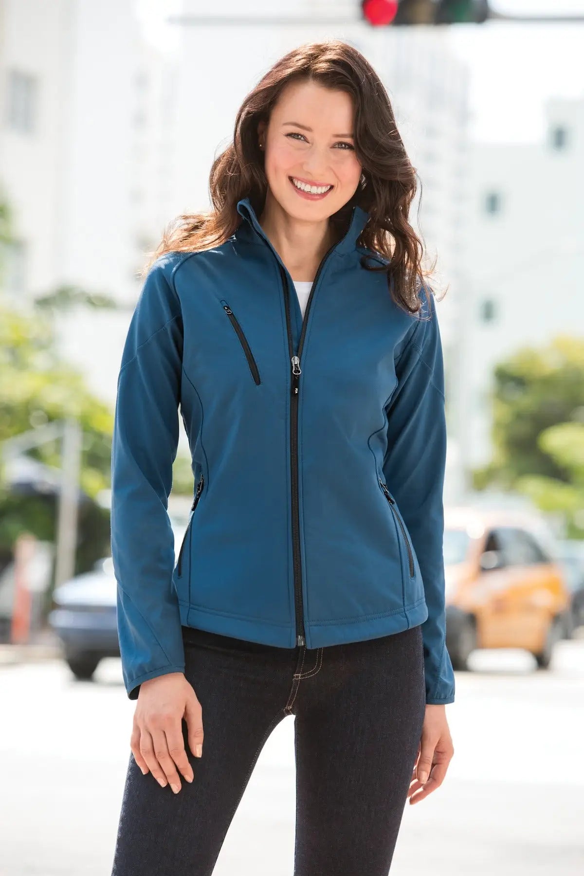 Port Authority L705 Women’s Textured Soft Shell Jacket - Black