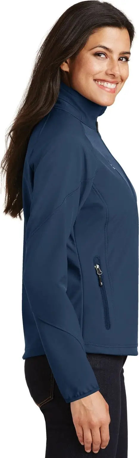 Port Authority L705 Women’s Textured Soft Shell Jacket - Insignia Blue