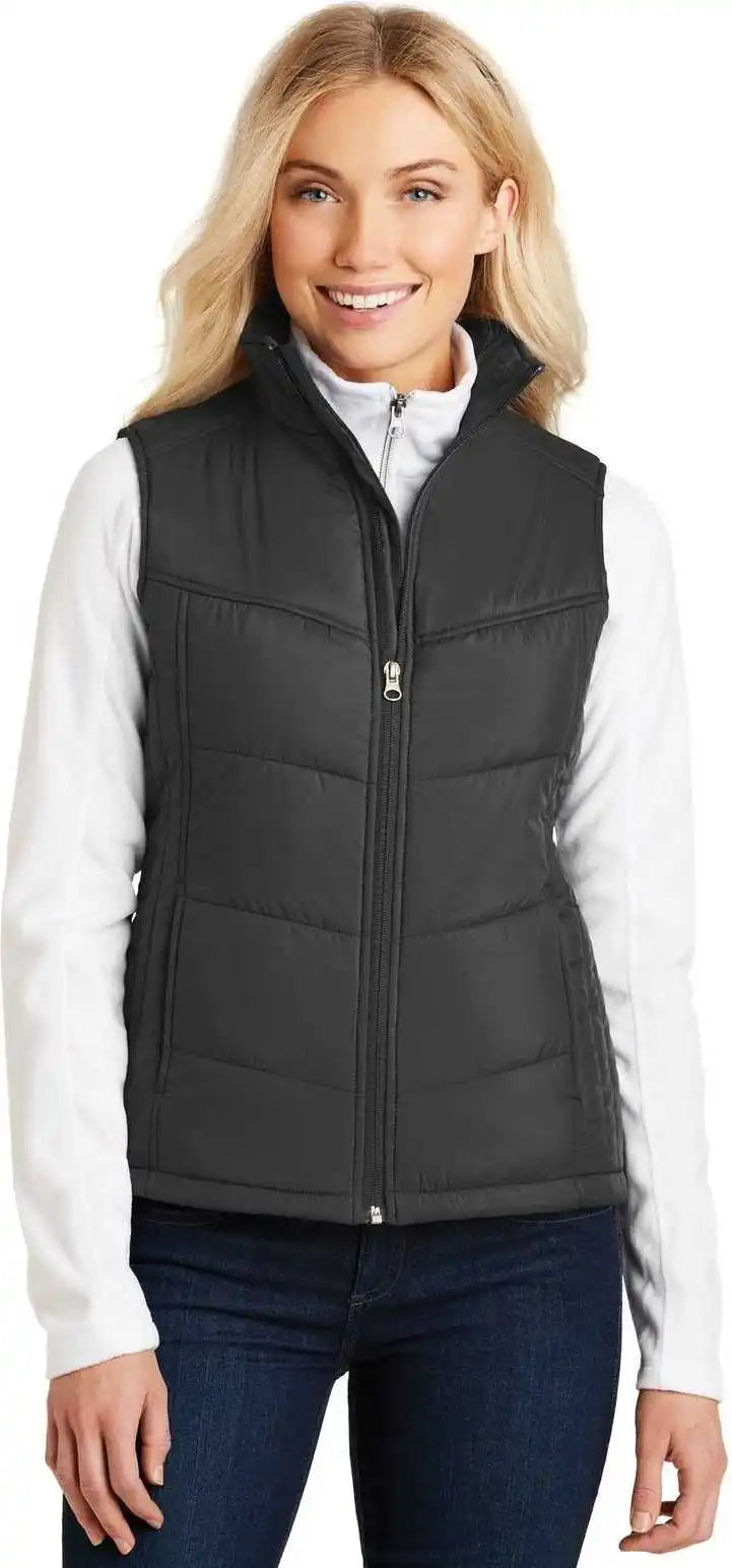 Port Authority L709 Ladies Puffy Vest Black