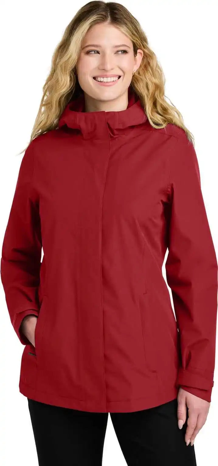 Port Authority L714 Women’s C-free Rain Jacket - Rich Red