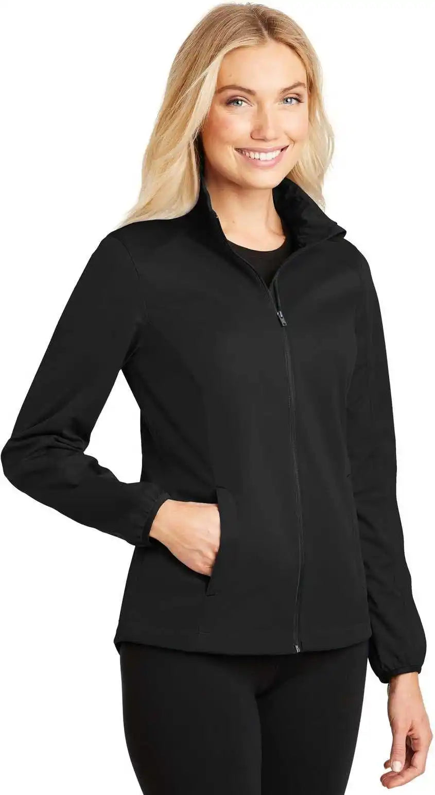 Port Authority L717 Ladies Active Soft Shell Jacket Deep Black