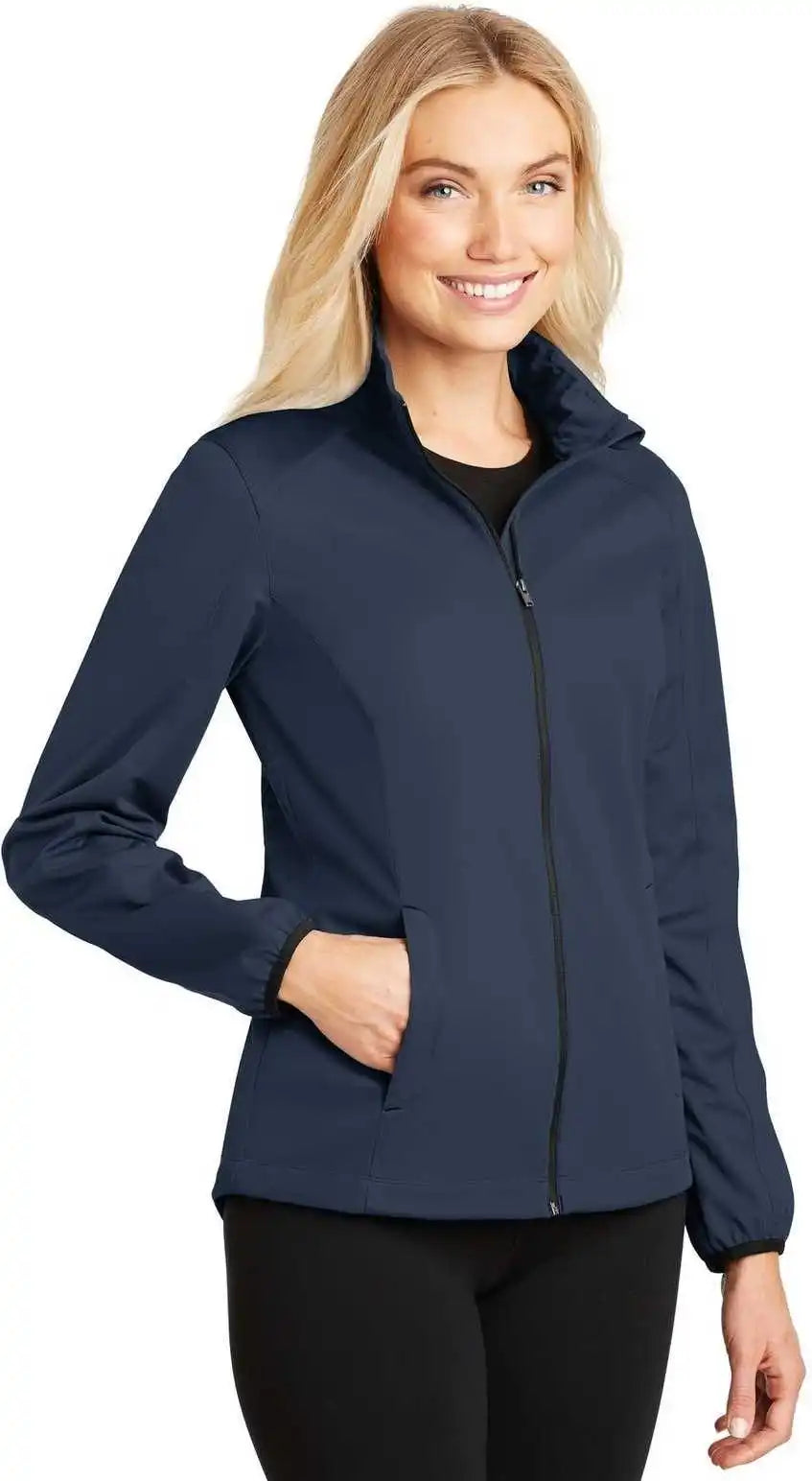 Port Authority L717 Ladies Active Soft Shell Jacket - Dress Blue Navy