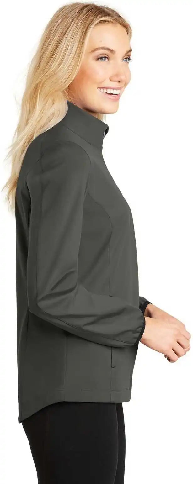 Port Authority L717 Ladies Active Soft Shell Jacket - Gray Steel