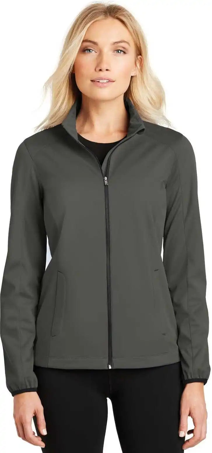 Port Authority L717 Ladies Active Soft Shell Jacket - Gray Steel