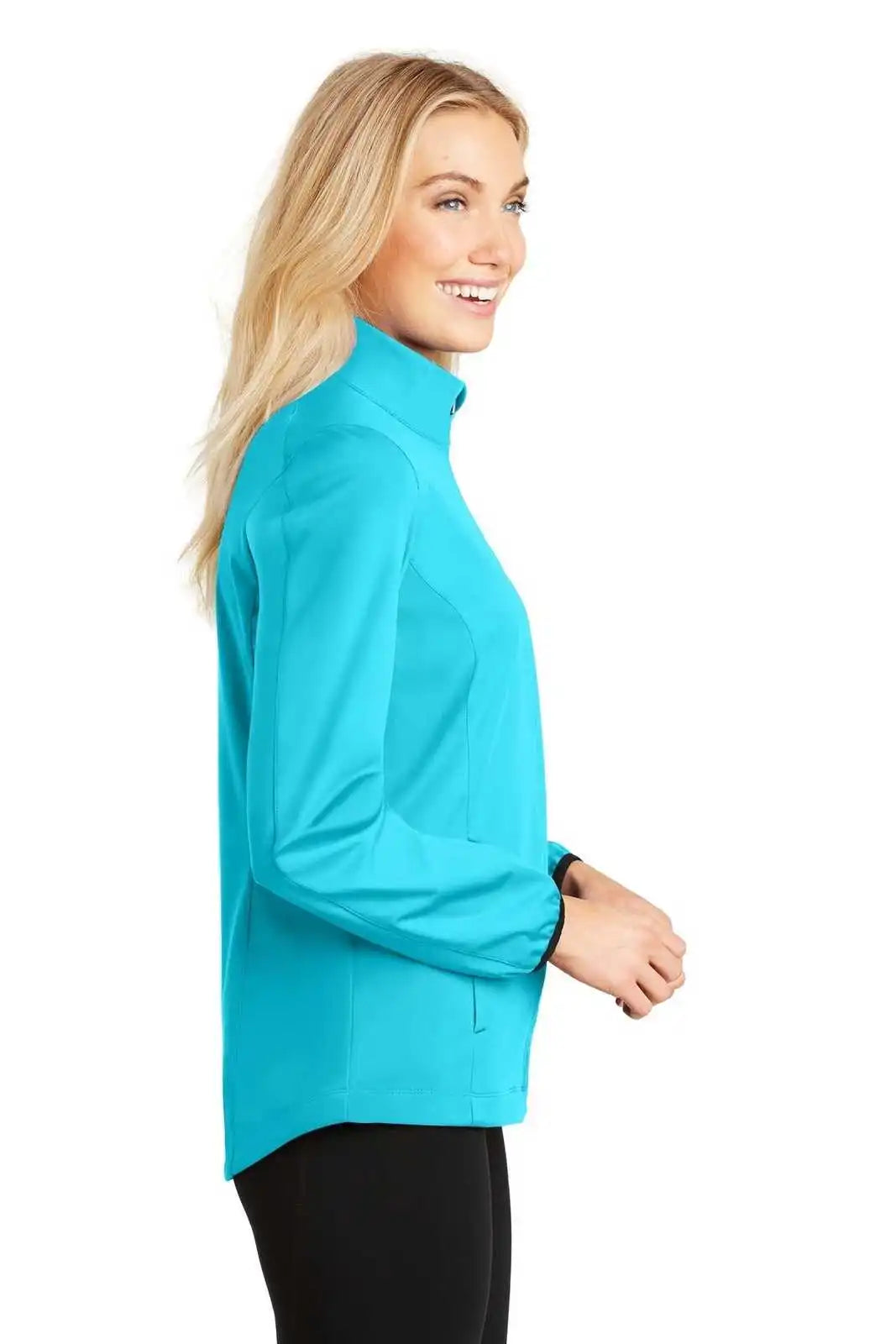 Port Authority L717 Ladies Active Soft Shell Jacket - Light Cyan Blue