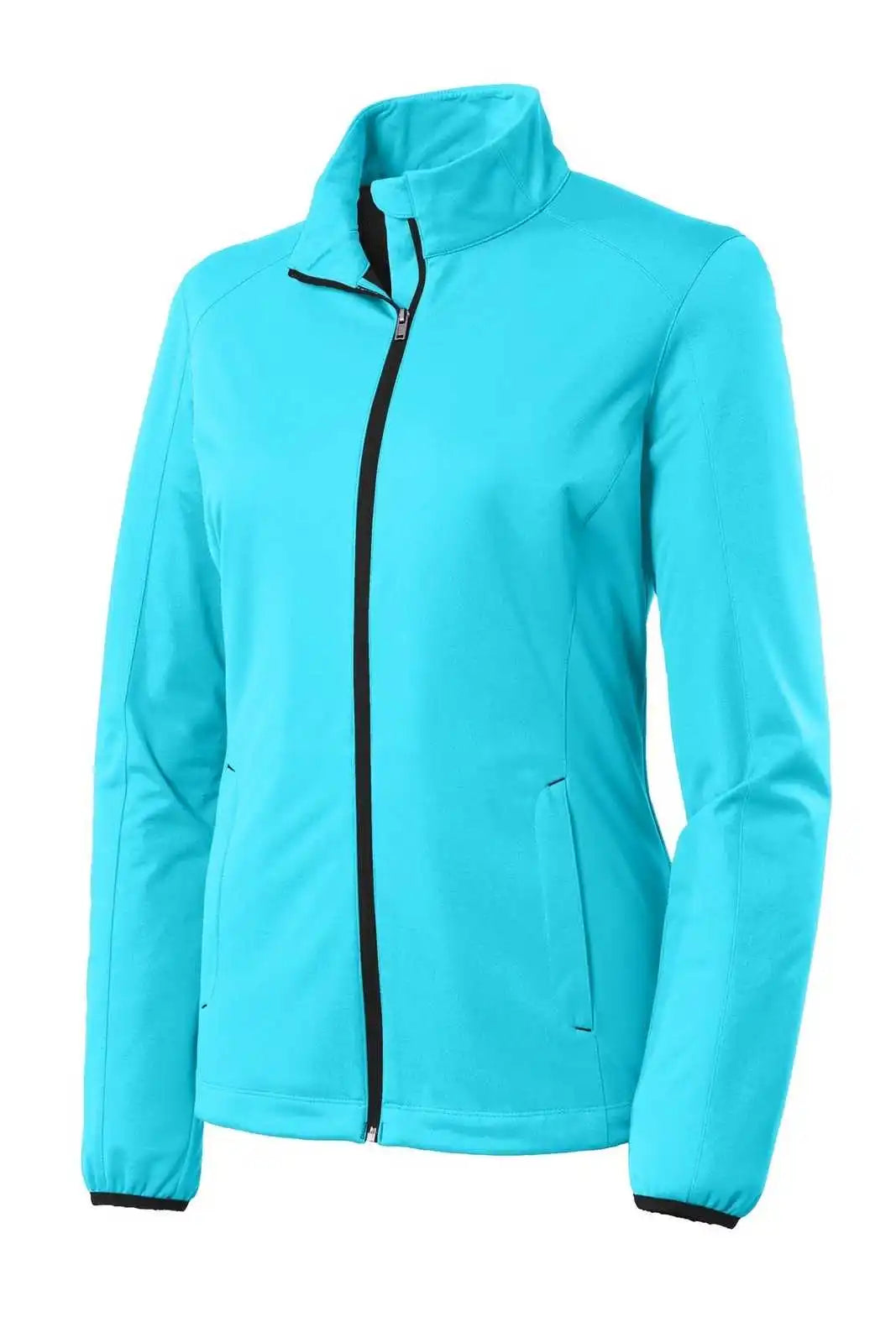 Port Authority L717 Ladies Active Soft Shell Jacket - Light Cyan Blue