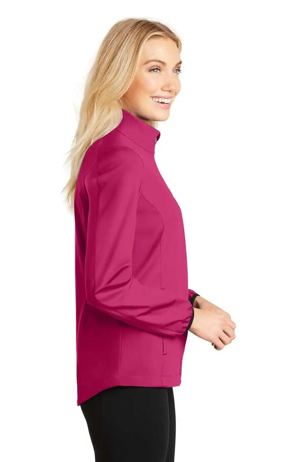 Port Authority L717 Ladies Active Soft Shell Jacket - Pink Azalea