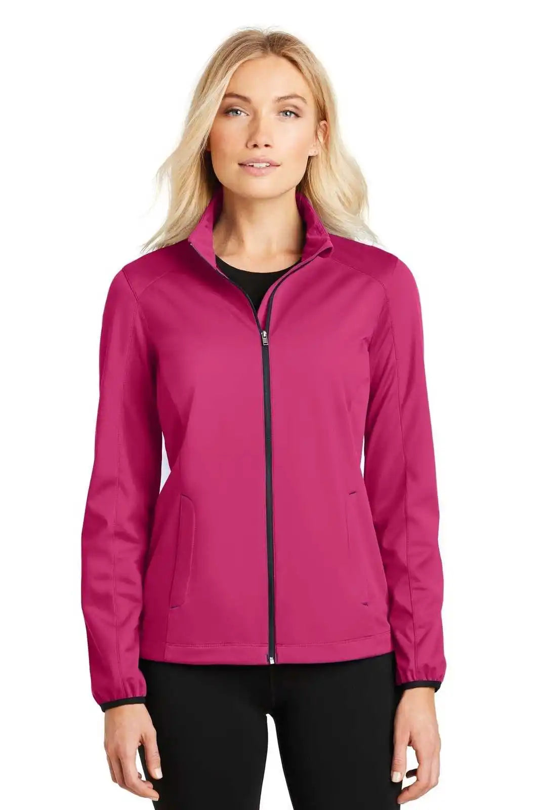 Port Authority L717 Ladies Active Soft Shell Jacket - Pink Azalea