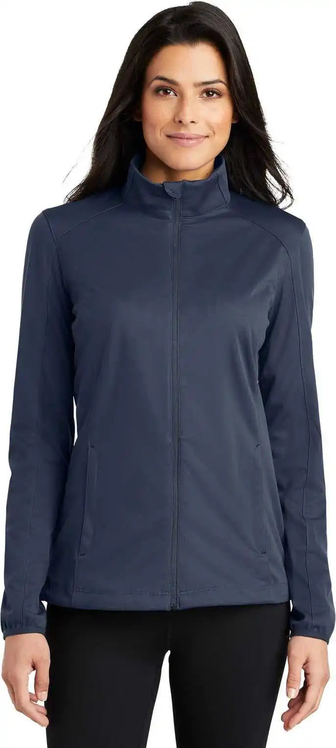 Port Authority L717 Women’s Active Soft Shell Jacket - Dress Blue Navy
