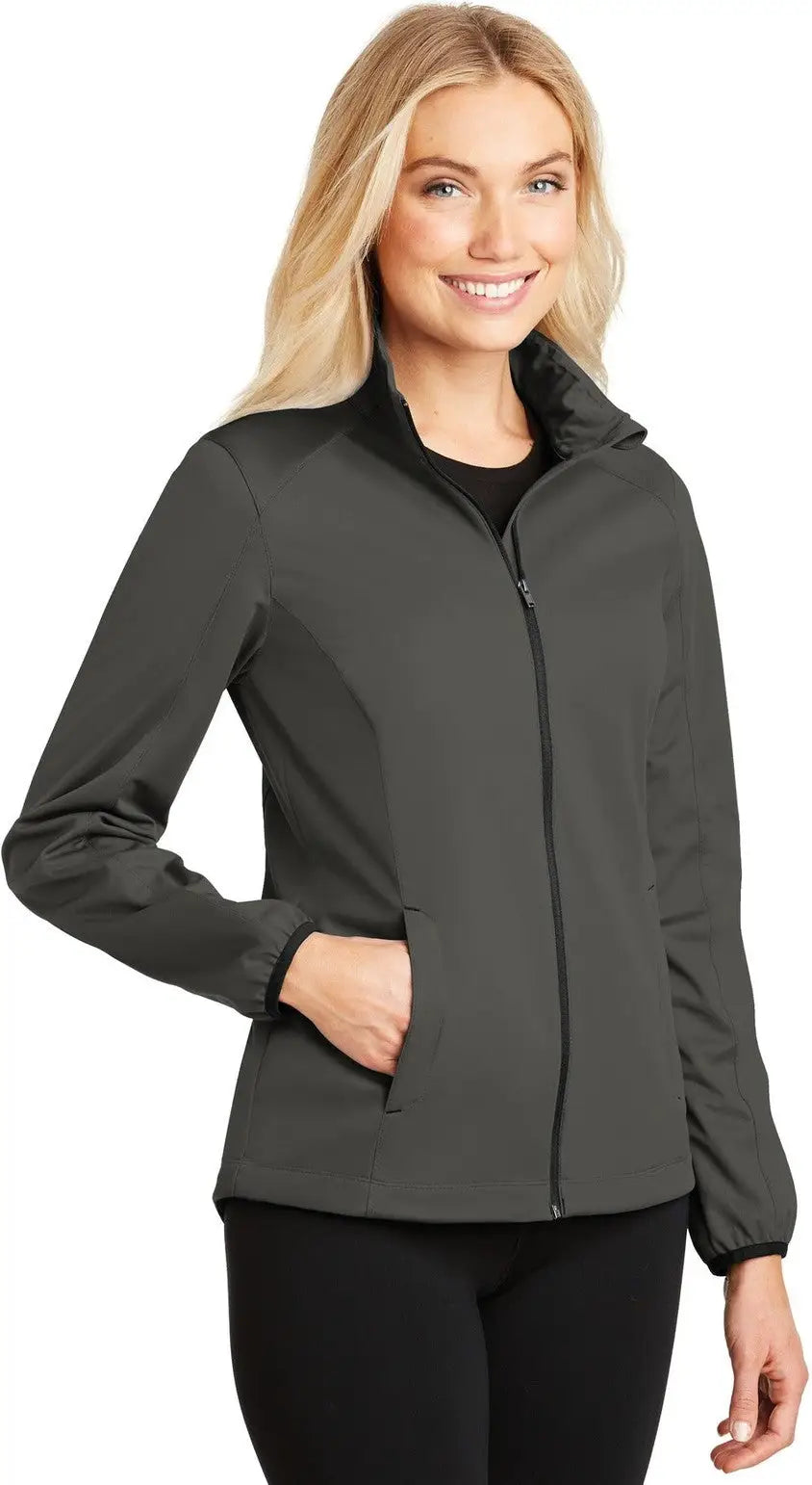Port Authority L717 Women’s Active Soft Shell Jacket - Gray Steel