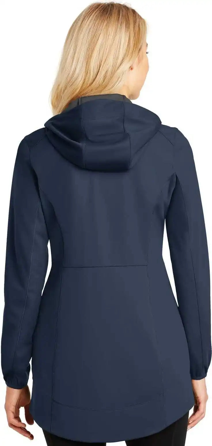 Port Authority L719 Ladies Active Hooded Soft Shell Jacket - Dress Blue Navy
