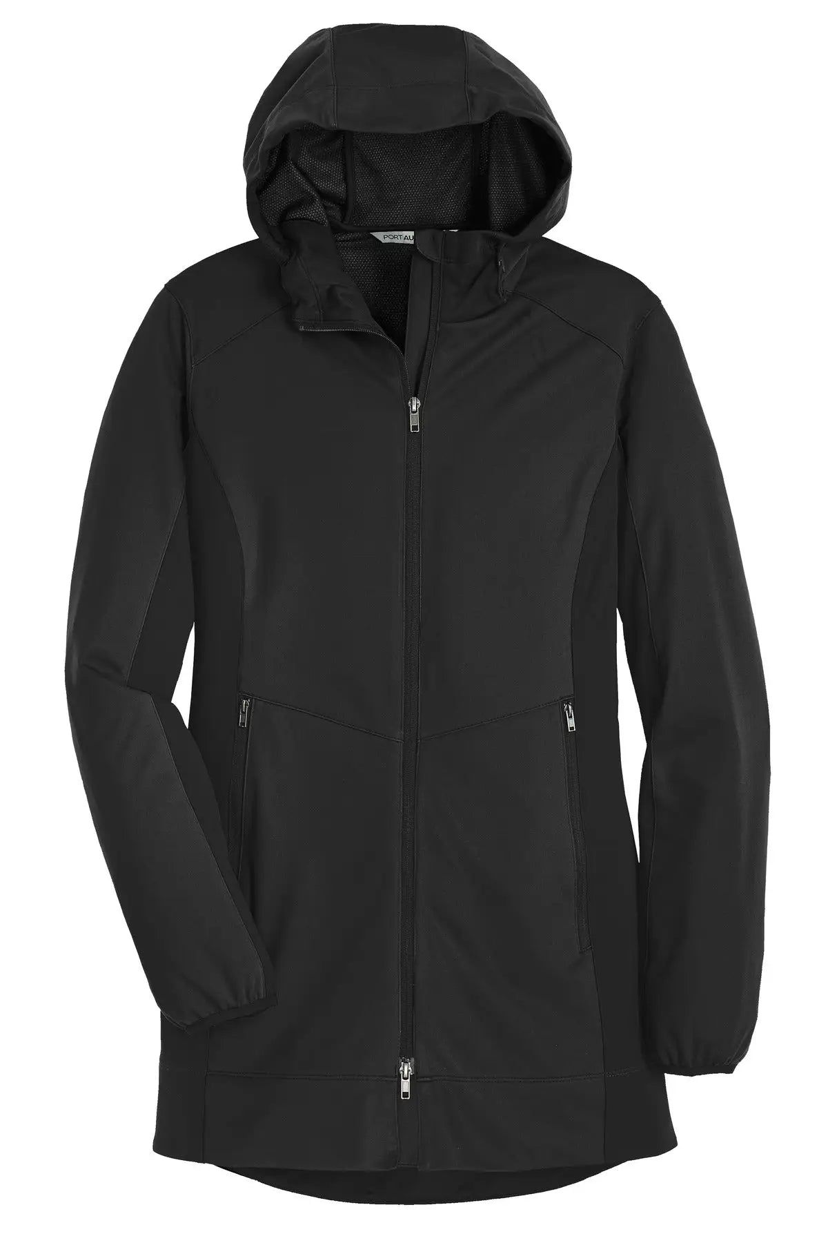 Port Authority L719 Women’s Active Hooded Soft Shell Jacket - Deep Black